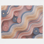 Kecak-chantgolven Fleece Deken (Voorkant (Horizontaal))
