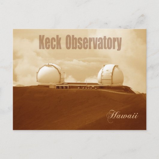 Keck Astronomical Observatory, Mauna Kea, Hawaii Briefkaart (Voorkant)
