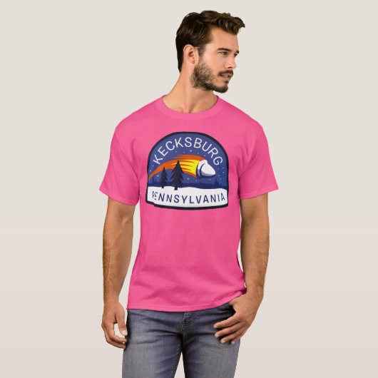 Kecksburg Pennsylvania Reizen Grappig T-shirt (Voorkant volledig)