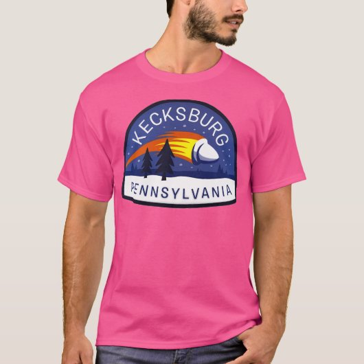 Kecksburg Pennsylvania Reizen Grappig T-shirt (Voorkant)