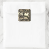 Kedars of Libanon Bijbel Verse Psalm 91:12 Vierkante Sticker (Tas)