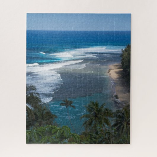 Ke'e Beach, Kauai, Hawaii Jigzaag Puzzle Legpuzzel (Verticaal)