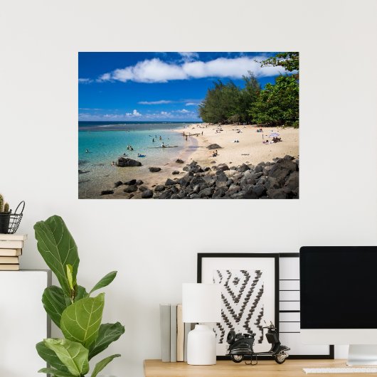 Ke'e Beach, Kaua'i Poster (Thuiskantoor)