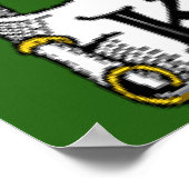 Keefe Coat of Arms Irish Flag Print (Hoek)