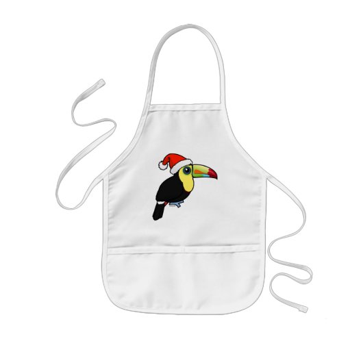 Keel-billed Toucan Santa Kinder Schort (Voorkant)