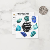 *~* Keel Chakra Elixir AP64 Stenen Notitiekaartje (Voorkant / Achterkant in situ)