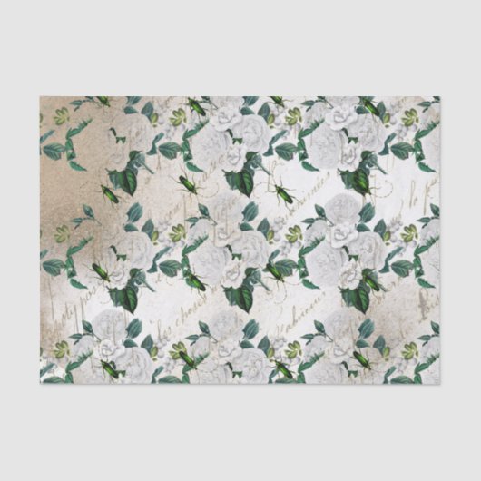  keel en bloemen tissuepapier (Voorkant)