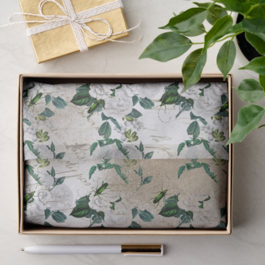  keel en bloemen tissuepapier (Geschenk)