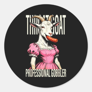 Keel Geit Grappige Streetwear Volwassenen Humor Bo Ronde Sticker