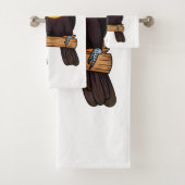 Keel-navelstaarster cartoon bad handdoek (Insitu)