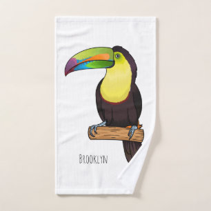 Keel-navelstaarster cartoon bad handdoek