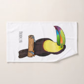 Keel-navelstaarster cartoon bad handdoek (Handdoek)