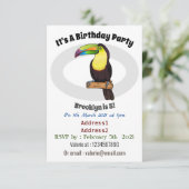 Keel-navelstaarster cartoon kaart (Staand voorkant)