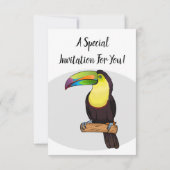 Keel-navelstaarster cartoon kaart (Achterkant)