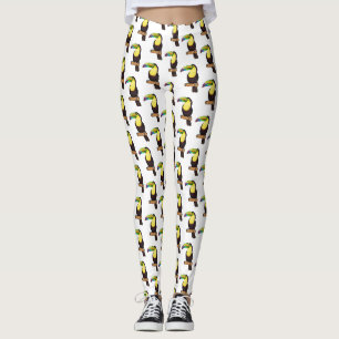Keel-navelstaarster cartoon leggings