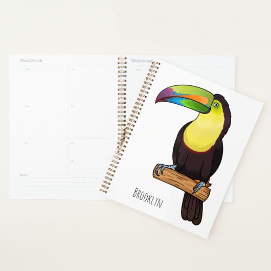 Keel-navelstaarster cartoon planner (Display)