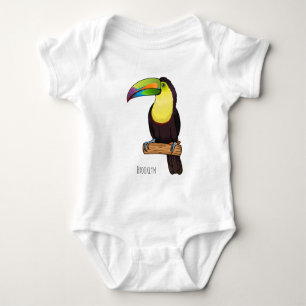 Keel-navelstaarster cartoon romper