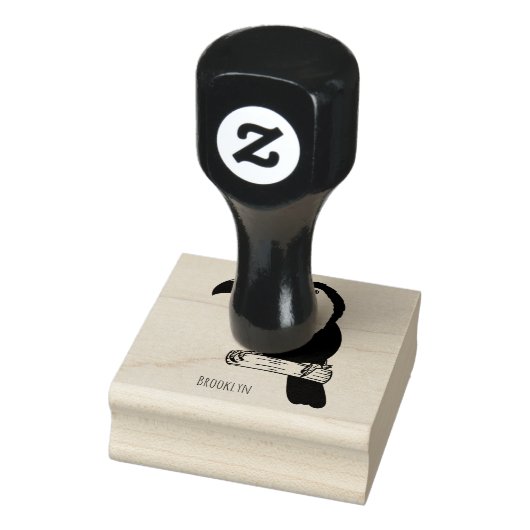 Keel-navelstaarster cartoon rubberstempel (Stempel)