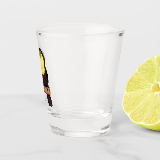 Keel-navelstaarster cartoon shot glas (Rechts)