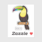 Keel-navelstaarster cartoon sticker (Vel)