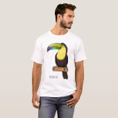 Keel-navelstaarster cartoon t-shirt (Voorkant volledig)