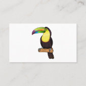 Keel-navelstaarster cartoon visitekaartje (Achterkant)