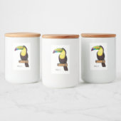 Keel-navelstaarster cartoon voedselcontainer etiket (Flessen)