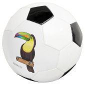 Keel-navelstaarster cartoon voetbal (Drie kwart)