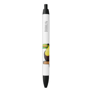 Keel-navelstaarster cartoon zwarte inkt pen
