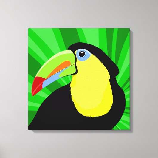 Keel Toucan Art Canvas Afdruk (Voorkant)