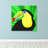 Keel Toucan Art Canvas Afdruk (Insitu (Houten vloer))