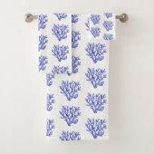 Keel van blauw en wit zee bad handdoek (Insitu)