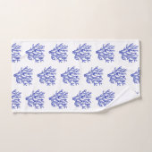 Keel van blauw en wit zee bad handdoek (Handdoek)