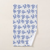 Keel van blauw en wit zee bad handdoek (Handdoek)