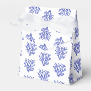 Keel van blauw en wit zee bedankdoosjes