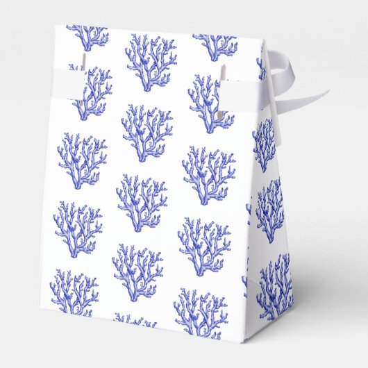 Keel van blauw en wit zee bedankdoosjes (Achterkant)