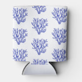 Keel van blauw en wit zee blikjeskoeler (Voorkant)