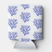 Keel van blauw en wit zee blikjeskoeler (Achterkant)