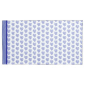 Keel van blauw en wit zee kussensloop (Voorkant-Links)