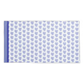 Keel van blauw en wit zee kussensloop (Achterkant-Links)