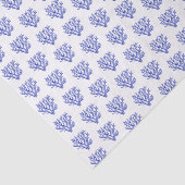 Keel van blauw en wit zee tissuepapier (Detail)