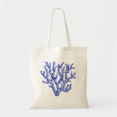Keel van blauw en wit zee tote bag (Voorkant)