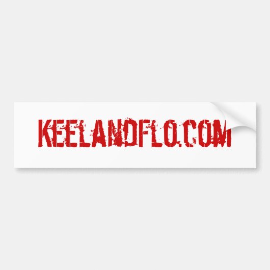 KeelandFlo.com bumpersticker (Voorkant)
