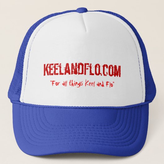 KeelandFlo.com trucker hat Pet (Voorkant)