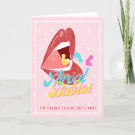 Keelbaby's, proberen ze aan jou te geven feestdagen kaart