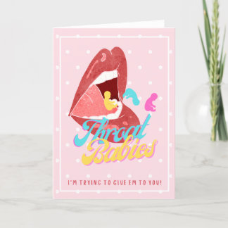 Keelbaby's, proberen ze aan jou te geven feestdagen kaart