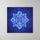 Keelchakra Vibrationele Healing Therapie Canvas Afdruk (Voorkant)