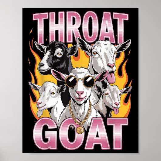 Keelgeit Grappig Offensief Volwassen Graphic Sarca Poster (Voorkant)