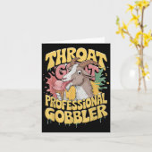 Keelgeit Professionele Gobbler Retro Ongepast Kaart (Gele Bloem)