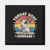 Keelgeitenretro ongepaste volwassen humor grappig magneet (Voorkant)